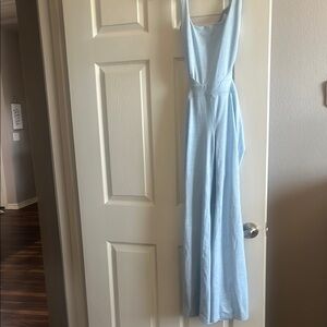 Light Blue Sleeveless Jumpsuit